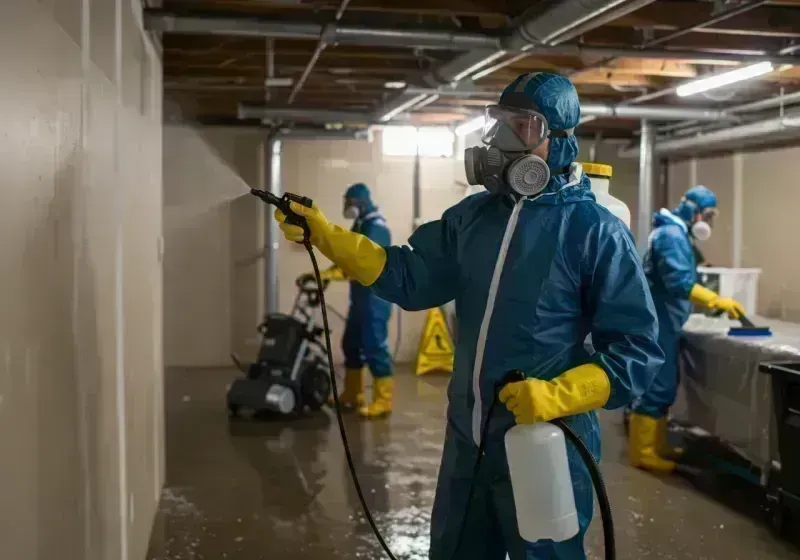 Basement Sanitization and Antimicrobial Treatment process in Lawton, MI